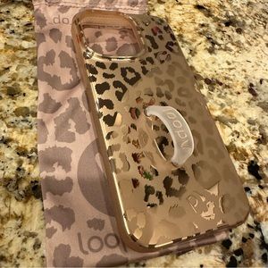 Gold Leopard Loopy case for iPhone 14 Pro Max